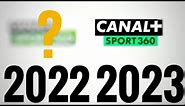 Ewolucja loga Canal+ Sport 360 (2022-2023)