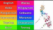 MAJOR LANGUAGES OF THE PHILIPPINES