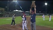 RAW VIDEO: Monarchs presented championship trophy, celebrate title on field