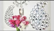 Diy Glam Wall Decor with Mirrors That has Minimal lighting!