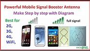 how to make mobile signal booster antenna at home - easy step by step
