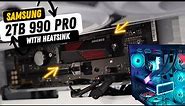 How to install 2TB Samsung 990 Pro with Heatsink on Motherboard