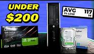 UNDER $200 Gaming PC Build (i5-3470 + GT 1030 Benchmarks)
