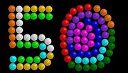 Color Ball Counting - 1-50 - The Kids' Picture Show (Fun & Educational Learning Video)