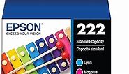 EPSON 222 Claria Ink Standard Capacity Black & Color Cartridge Combo Pack (T222120-BCS) Works with WorkForce WF-2960, Expression XP-5200