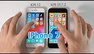 iOS 15.7.2 vs iOS 12 on iPhone 7 - You Won't Believe THIS