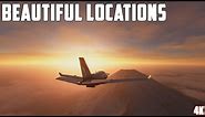 Microsoft Flight Simulator 2020 - The Most Beautiful Places to Visit In-Game (4K Cinematic Gameplay)