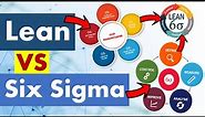 Differences between Lean and Six Sigma.