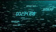4K Code hacker glitch Numbers looped background | Free video background Loop Techno background loop