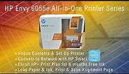HP Envy 6055e AiO Printer : Unbox, Setup, Connect to Wifi and Enroll Instant Ink