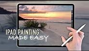 IPAD PAINTING MADE EASY - Beach Grass landscape tutorial in Procreate