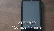 Adding, changing or deleting ZTE Z830 home screen
