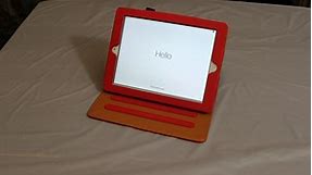 iPad 2 /iPad 3 /iPad 4 Case, Multi-Angle Viewing Stand Leather Folio Smart Cover with Pocket, Auto Wake Up/Sleep for Model A1395 A1396 A1397 A1403 A1416 A1430 A1458 A1459 A1460 (Heart Flower)