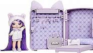 Na! Na! Na! Surprise 3-in-1 Bedroom Playset Maya Whiskerfull Fashion Doll, Fuzzy Lavender Kitty Backpack, Closet with Pillows & Blanket, Gift for Kids, Ages 5 6 7 8+ Years