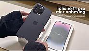 iphone 14 pro max unboxing [deep purple, 256GB] ☁️ +magsafe, accessories & iphone 13 pro comparison