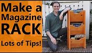 Make a Magazine Rack - Lots of cool woodworking tips!