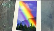 Rainbow 🌈 Oil pastel drawing Sky scenery for beginners | Swanee art