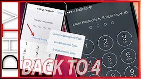 How To Get 4 Digit Simple Passcode Back On iPhone, iPad & iPod Touch With iOS 9