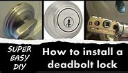How to install deadbolt lock | Kwikset