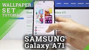 How to Change Wallpaper in SAMSUNG Galaxy A71 – Refresh Home Screen