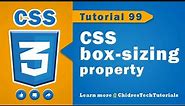 CSS Box Sizing Property | box-sizing : border-box; - CSS Tutorial 99