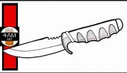 How to Draw a KNIFE (pen and ink)