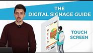 How to create a touch screen solution with digital signage