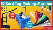 How To Make Best ID Card Tag, Lanyards - Simple Machine - Low Investment | Buy @ Abhishekid.com