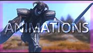 Skyrim SE: SkySA, DAR, Animated Armory, Elder Souls - The ULTIMATE Weapon Animations!