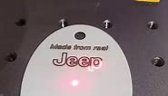 Jeep keychain under the laser in real-time. #jeepgladiator #rechains | ReChains