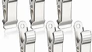 Metal Mini Clamps Mini Spring Clamp Crocodile Alligator Clips Alligator Clamps 1/2 Inch Wide Crocodile Clamps for Work, smooth jaw, 5/16 inch capacity (Silver,6 Pcs)
