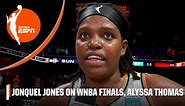 Jonquel Jones reacts to New York Liberty advancing to WNBA Finals | WNBA on ESPN