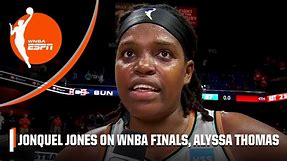 Jonquel Jones reacts to New York Liberty advancing to WNBA Finals | WNBA on ESPN