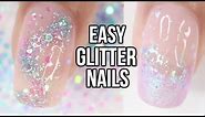 5 EASY Glitter Nail Ideas | Part 1- Mermaid Glitter