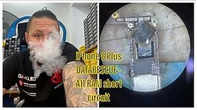 iPhone 8 Plus DATARESCUE JOB - A11 RAM short circuit - How to replace the A11 RAM safe & fast