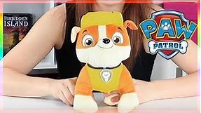 Paw Patrol Deluxe Lights and Sounds Plush - Real Talking Rubble