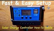 How to setup a basic Solar Charge Controller | Quick Guide & Menu overview