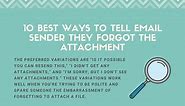 10 Best Ways to Tell Email Sender They Forgot the Attachment