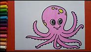 Easy and simple Octopus drawing