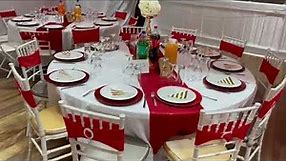 Marriam decor and catering services| beautiful red and gold wedding ❤️💛
