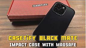 iPhone 14 Pro CASETiFY Black Matte Impact Case with MagSafe | UNBOXING #casetify #iphonecase #14pro