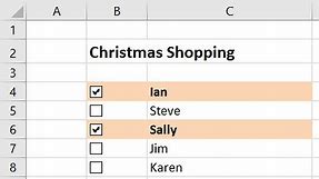 Create an Interactive Checklist in Excel