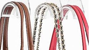 Wiosi Purse Hanger Organizer for Closet 3 Pack - Durable Luxury Acrylic Holder for Handbag Tote Bag Satchel Backpack Crossover - Holds Up to 66Lbs – Easy to Clean, No Tools Required