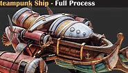 ArtStation - Flying Steampunk Ship - Full Tutorial | Tutorials