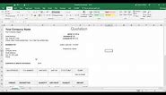 How to Create a Quote Form in Excel for Your Business