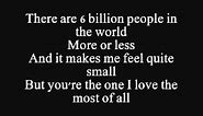 Nine million bicycles - Katie Melua - Lyrics on screen