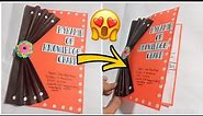 How to make a EASY BOOKLET for school project|staple FREE BOOKLET| With Design Ideas