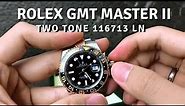 Rolex GMT Master 2 Two-Tone (116713LN) | Close Up View Detail