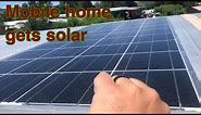 Solar power for mobile home renovation.
