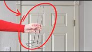 Stick a paper towel holder on your door (BRILLIANT!)